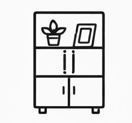 Tủ Trang Trí – Đẹp Mắt, Gọn Gàng, Dễ Kết Hợp